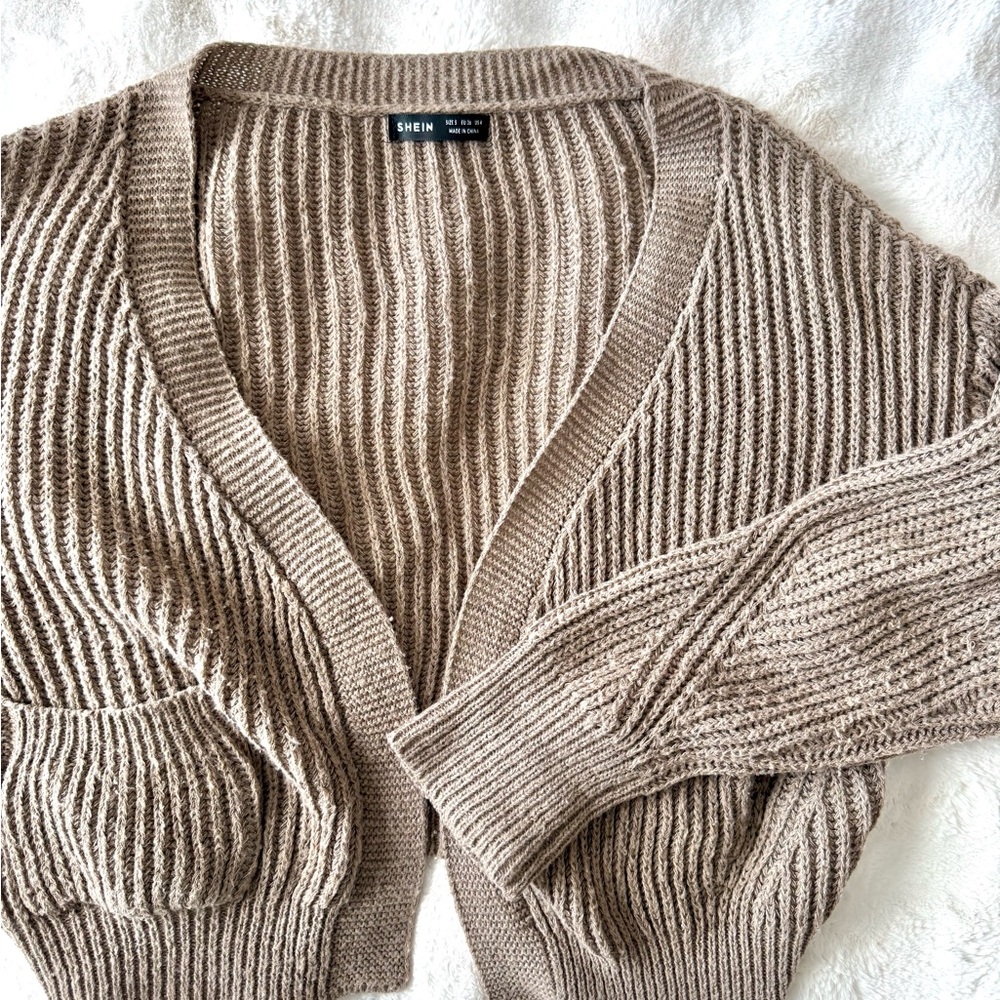 Shein Women's brown cardigan